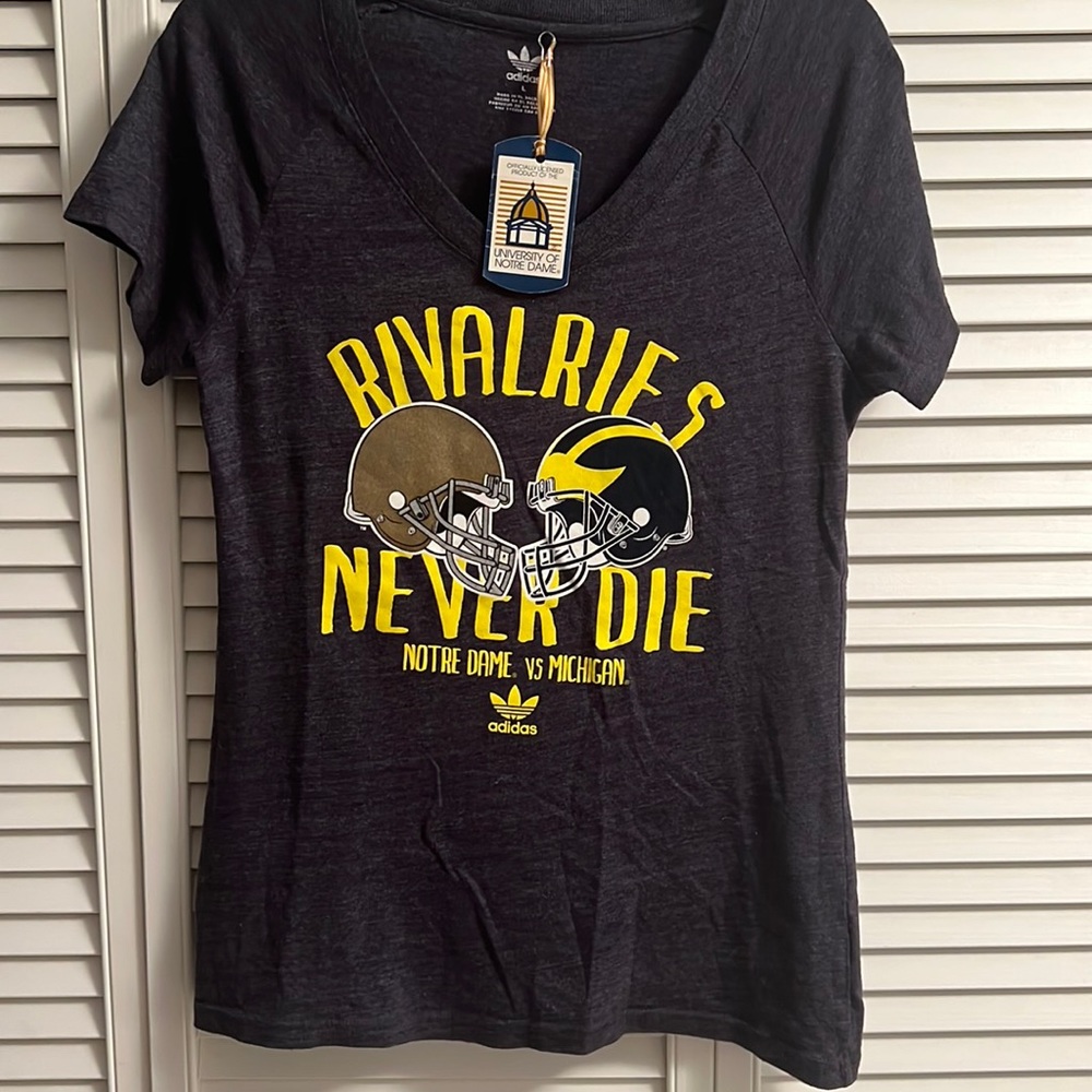 NWT Adidas college rival tshirt